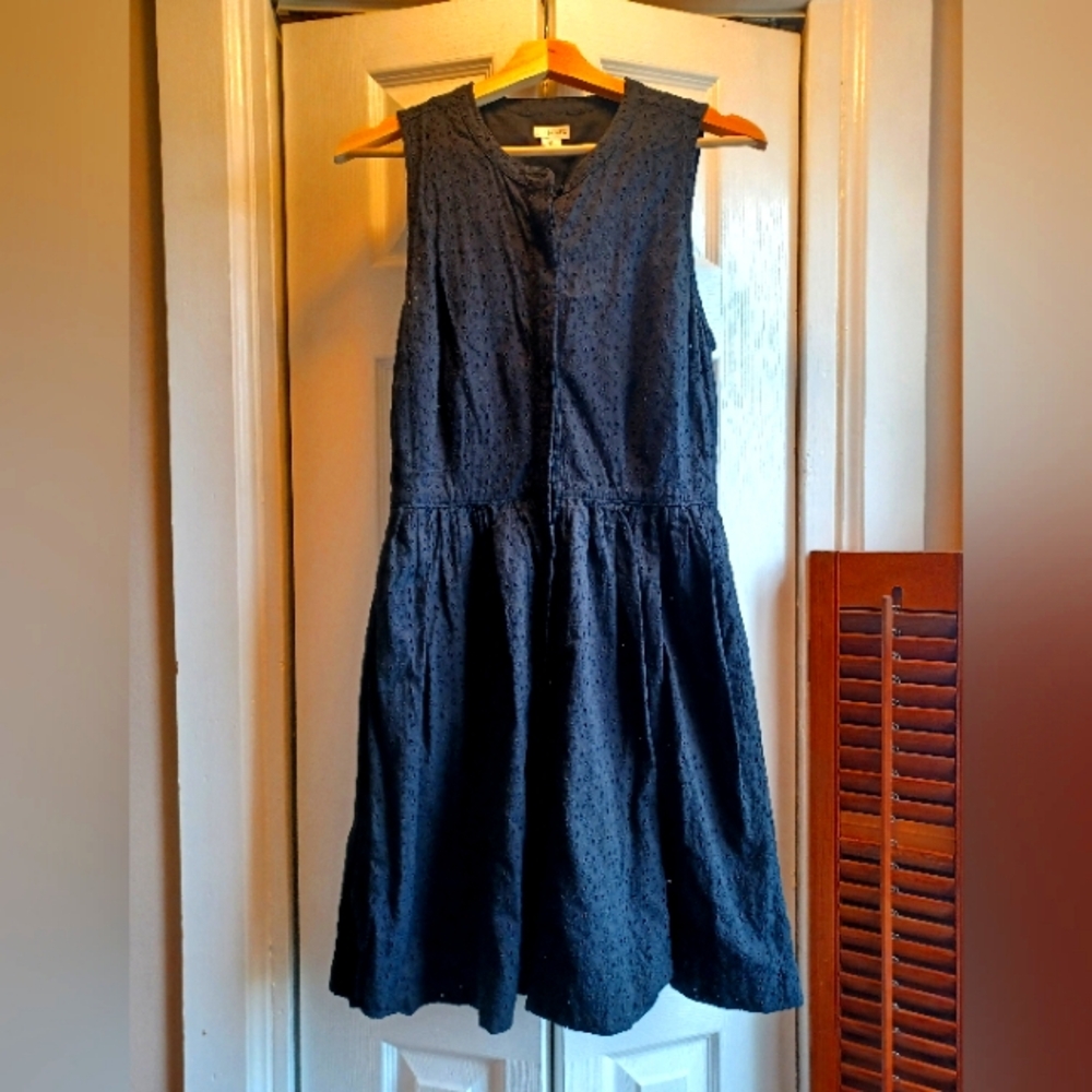 JCrew Eyelet Dress, Black